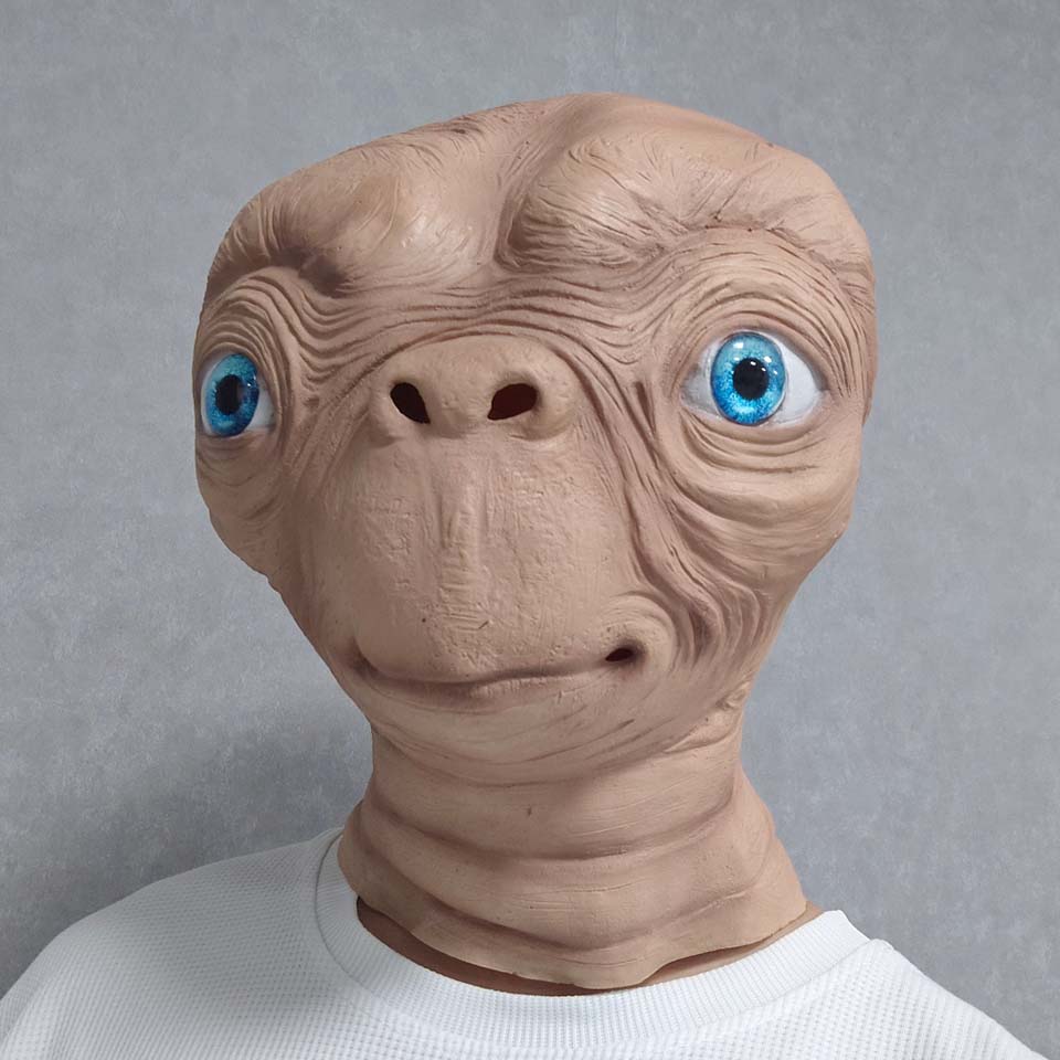 Latex Alien Mask Realistic - Gerçekçi ET Uzaylı Lateks Maskesi Cadılar