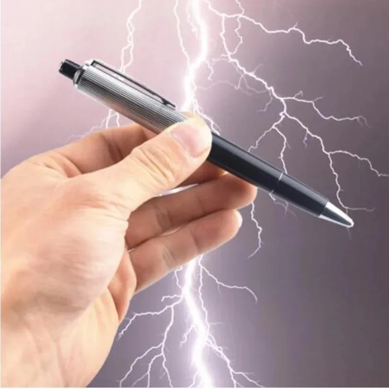Shock Pen Prank Toy - 1 adet yaratıcı elektrik çarpması kalem