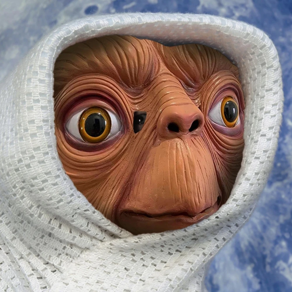 Latex Alien Mask Realistic - Gerçekçi ET Alien Lateks Maske Cadılar