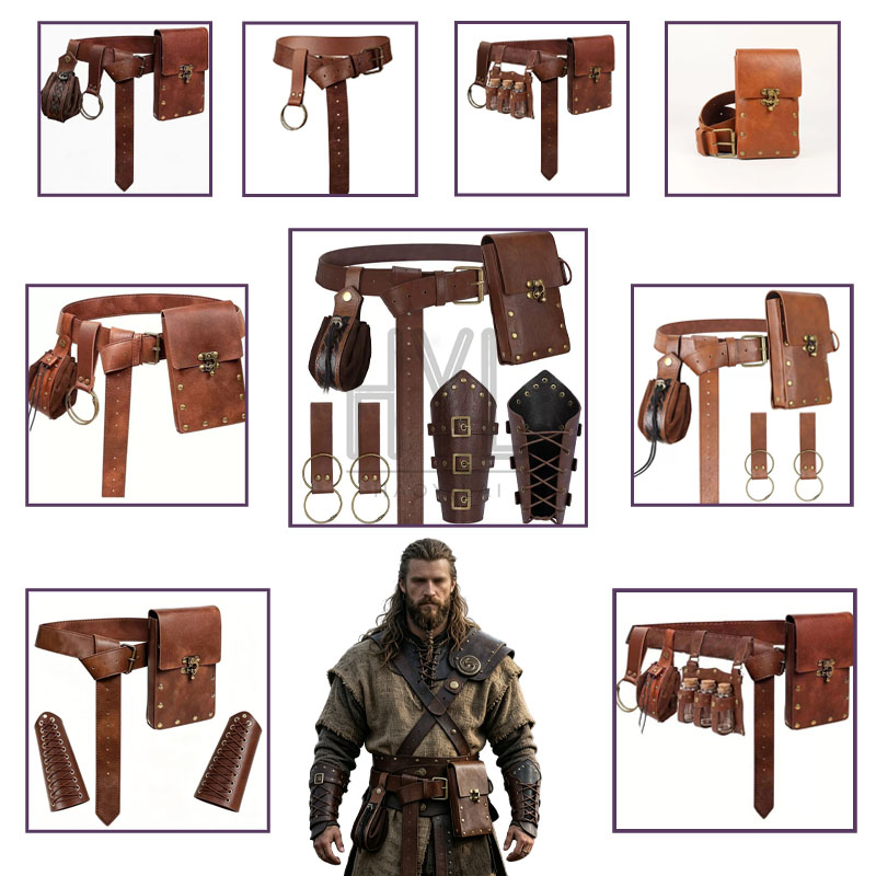 Costumes - Orta Çağ Viking Aksesuar Seti, Retro