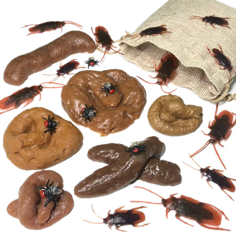 Fake Poop Gag Gift - 6/24 adet yumuşak sahte Poop dışkı