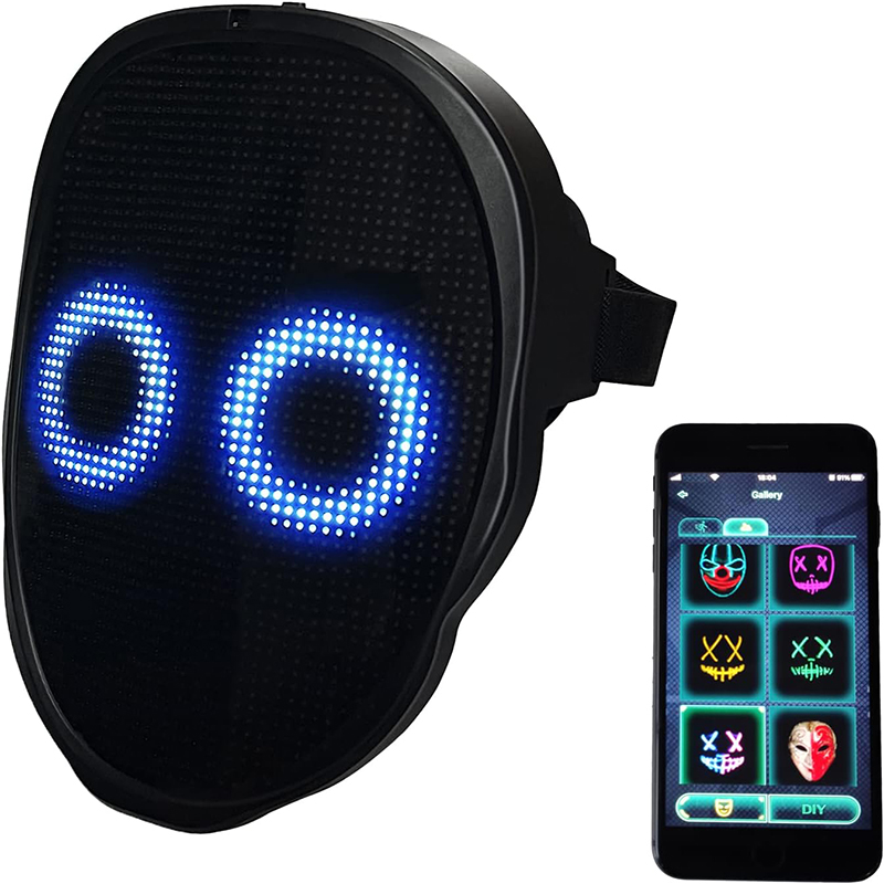 Led Purge Mask Halloween - Parti LED Işıklı Maske Hareket Algılama