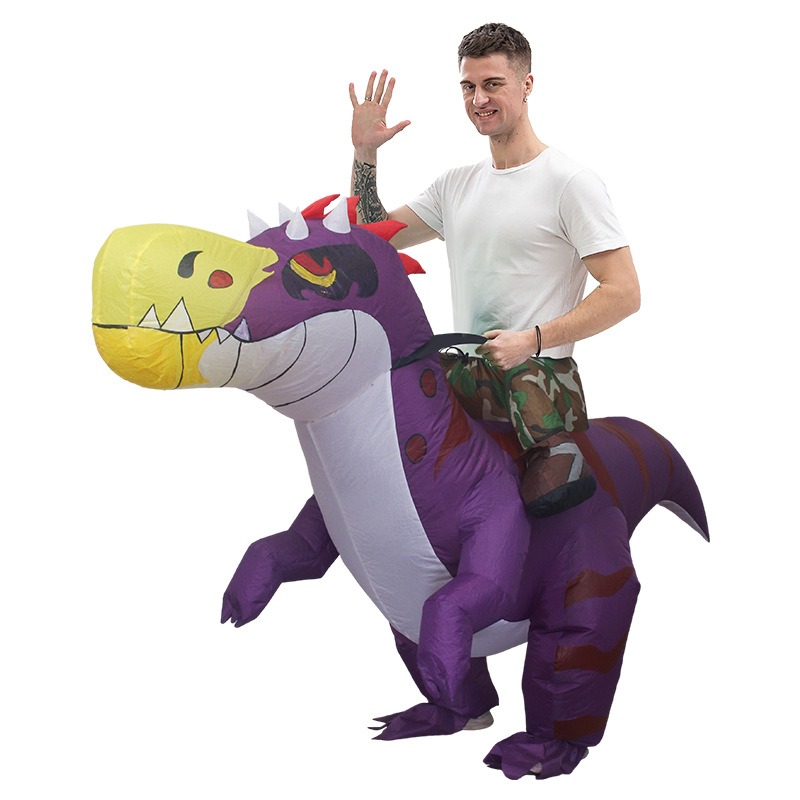 Inflatable Dinosaur Costume Adult - Cadılar bayramı Dinozor Şişme Elbise Komik