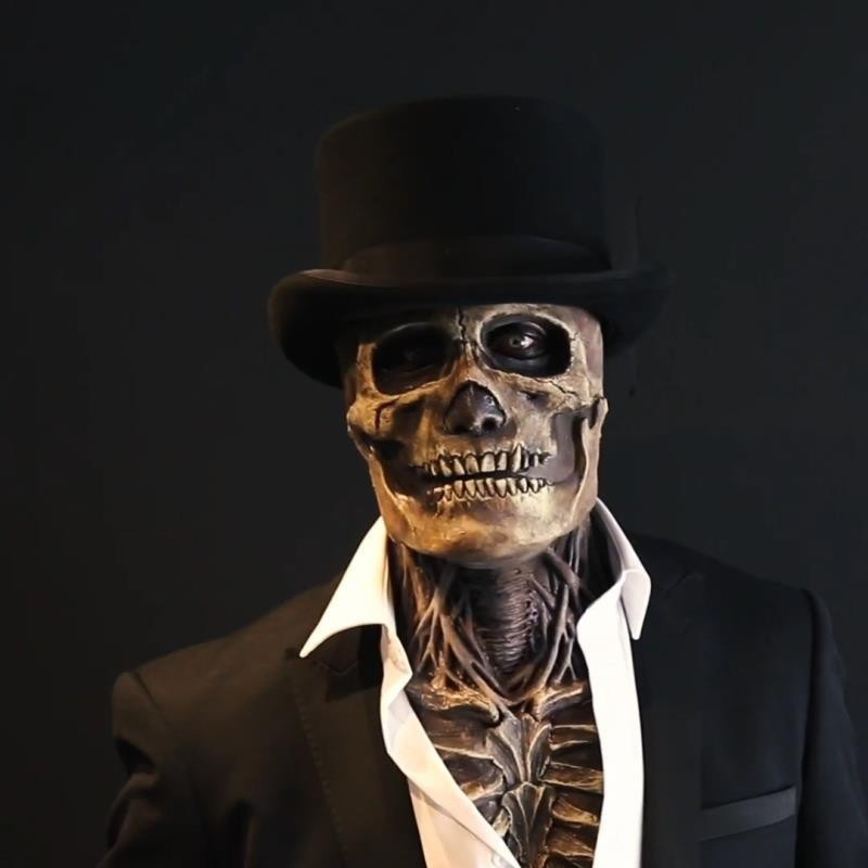 Led Purge Mask Halloween - Korkunç Kanlı Beyin Tam baş maskesi