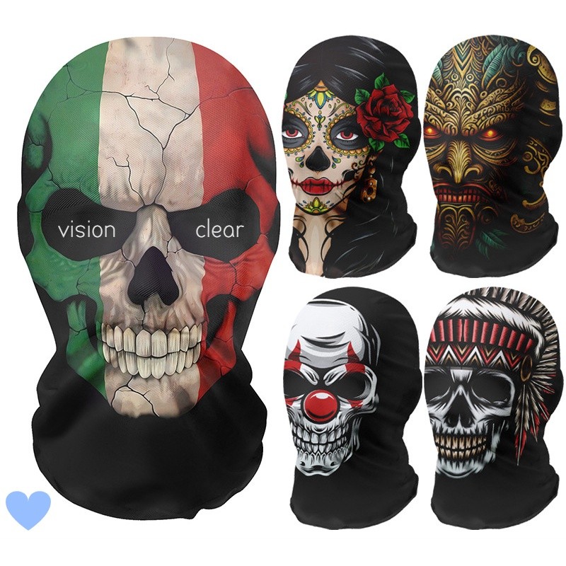 Led Purge Mask Halloween - İskelet Tam Yüz Modası Başlık Maskesi