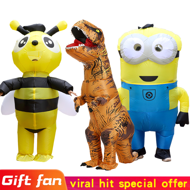 Inflatable Dinosaur Costume Adult - Erkek ve kadın Şişme Fare Parti
