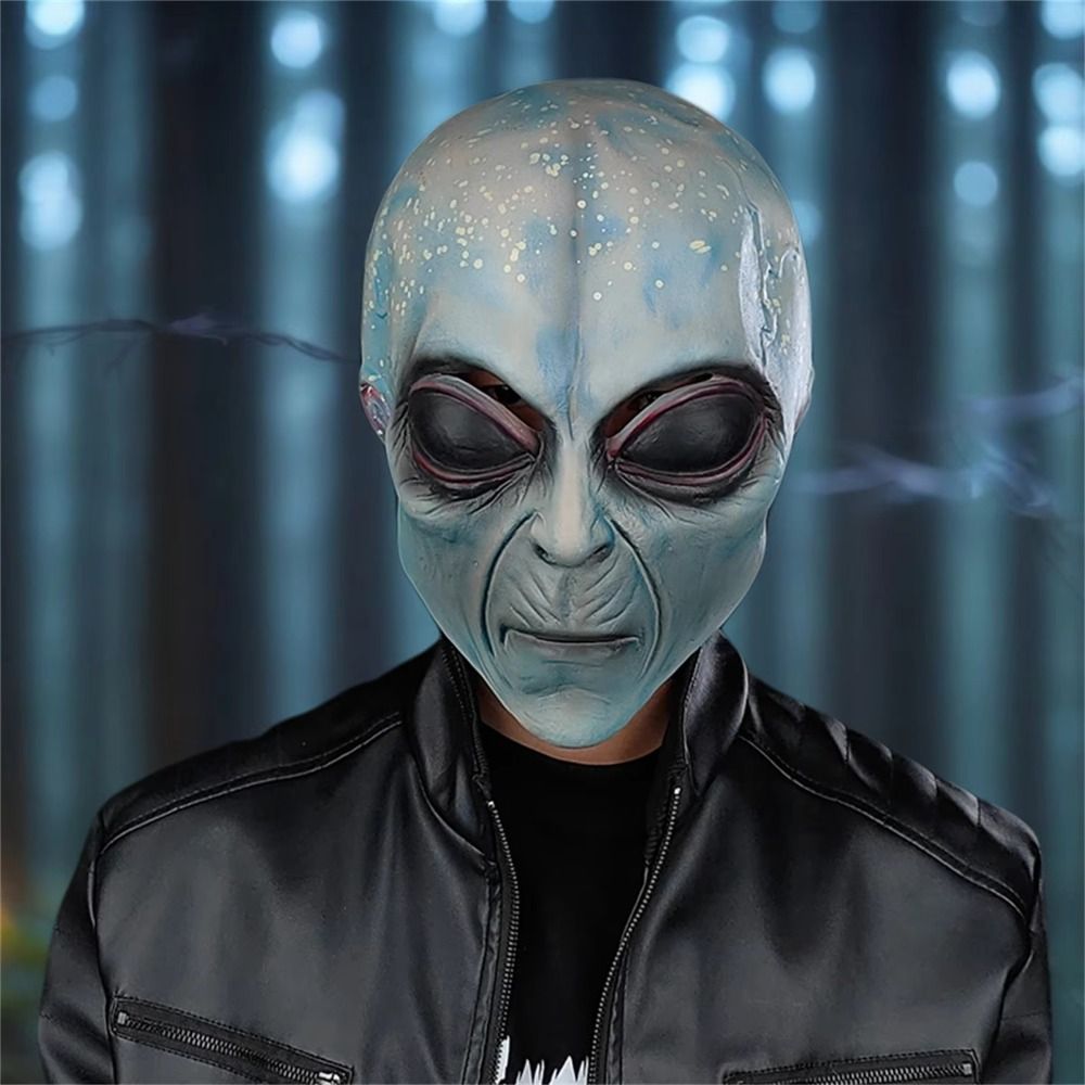 Latex Alien Mask Realistic - Lateks Malzeme Uzaylı Maskesi Tam Baş