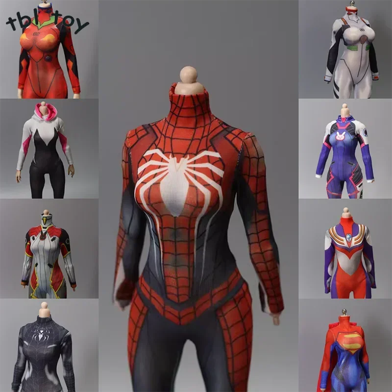 Spiderman Jumpsuit Kids - 1/6 Ölçekli Tulumlar Anime Kız Fighter