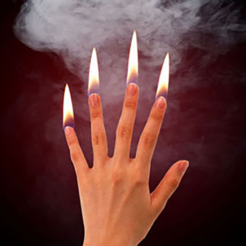 Thumb Tip Magic Trick Set - 4 adet/takım Parmak Yangın Sihirli Hileler
