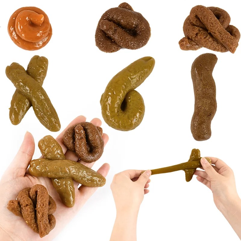 Fake Poop Gag Gift - Gerçekçi Saçmalık Güvenli ve Yumuşak Plastik