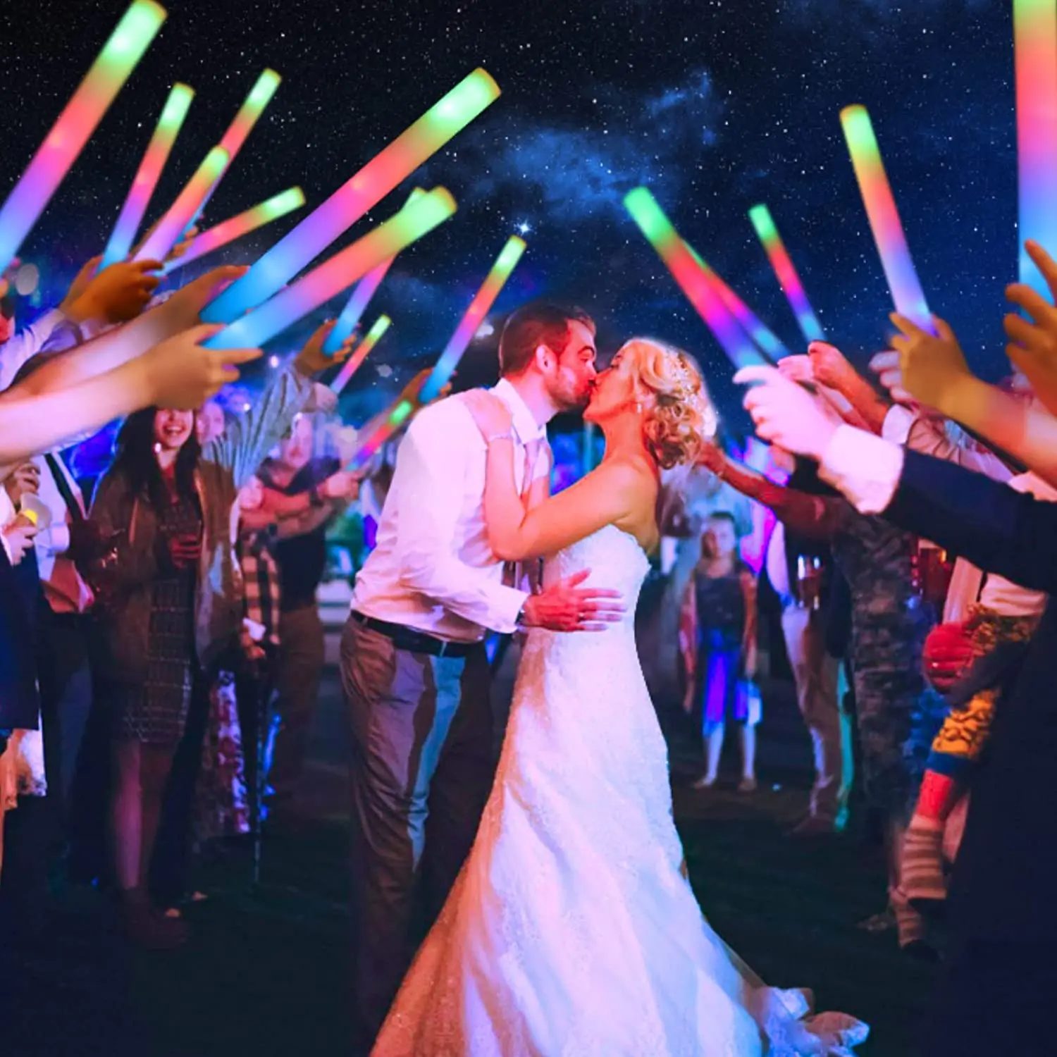 Flashing Led Foam Sticks Party - LED Işıklı Çubuklar Işıklı Köpük Çubuklar