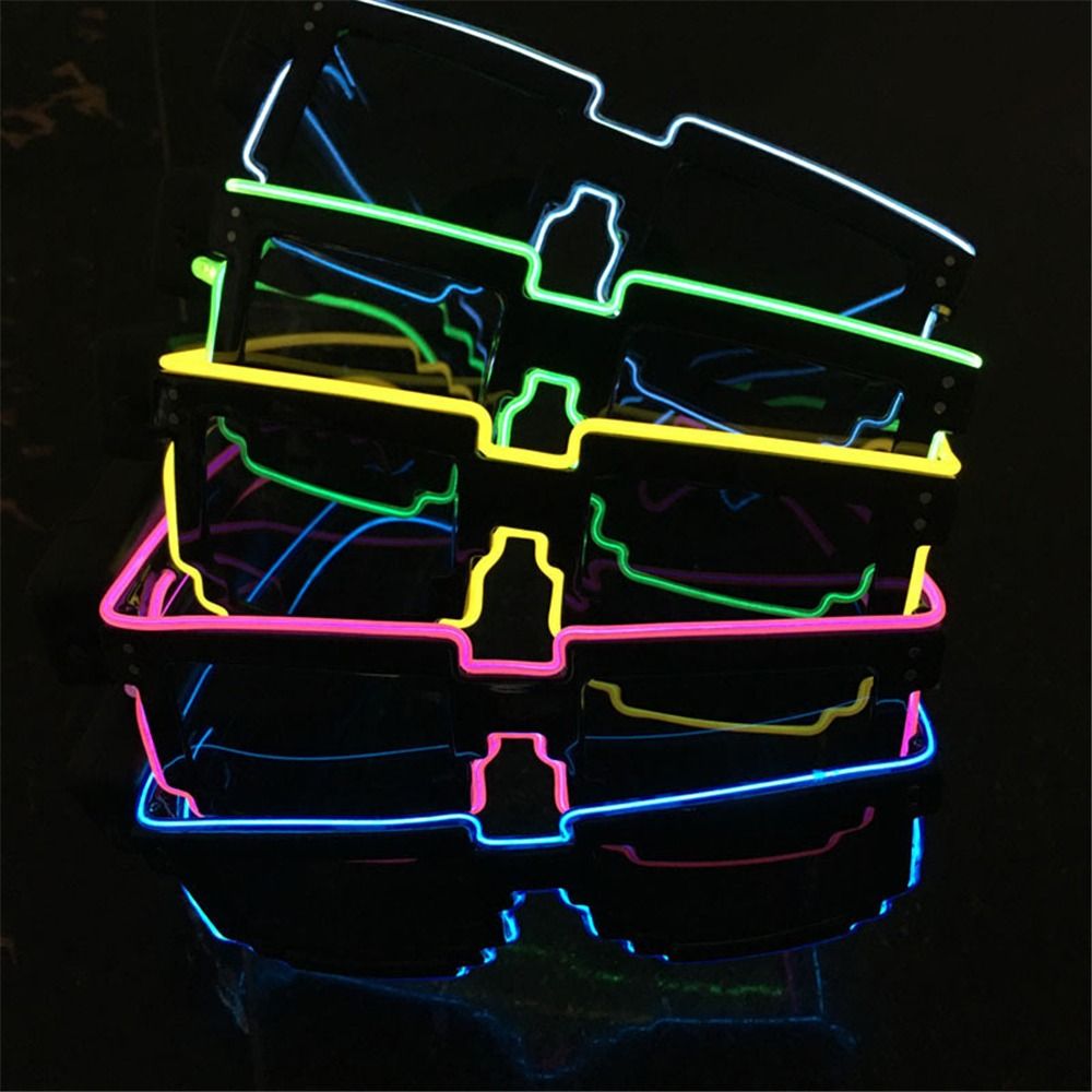 Glow In The Dark Party Glasses - Roman mozaik LED gözlük kablosuz LED