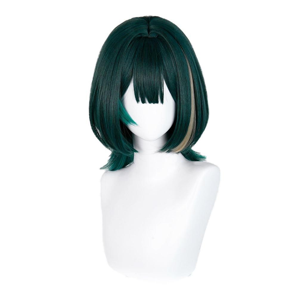 Anime Cosplay Wig Heat Resistant - Anime Nefer Cosplay Peruk Yeşil Golleri