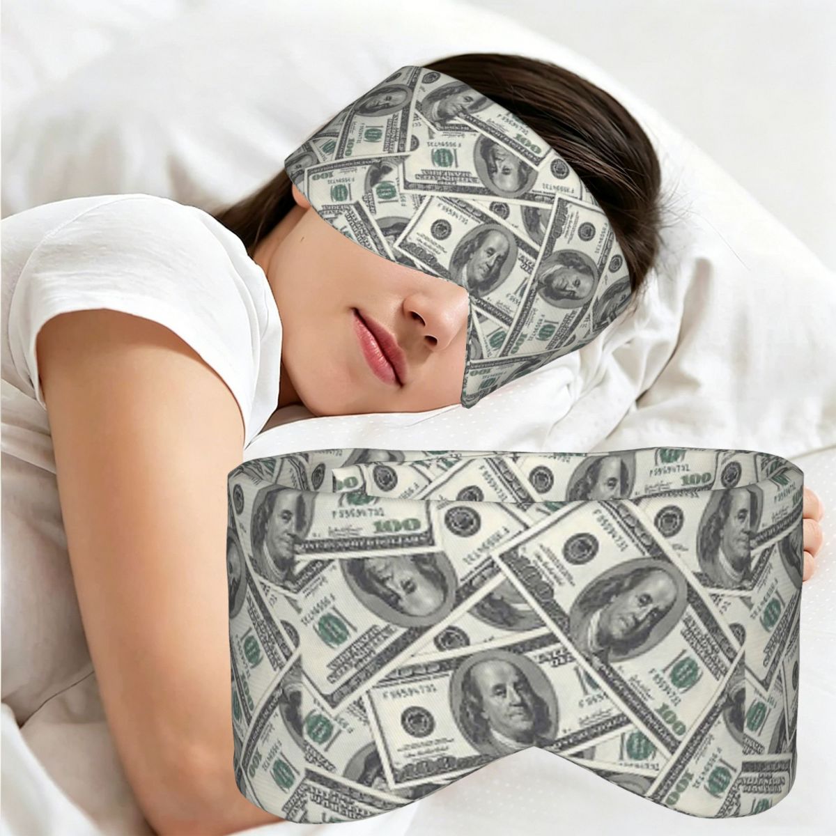 Novelty Gifts - Rich Money Novelty Dollars Uyku Maskesi