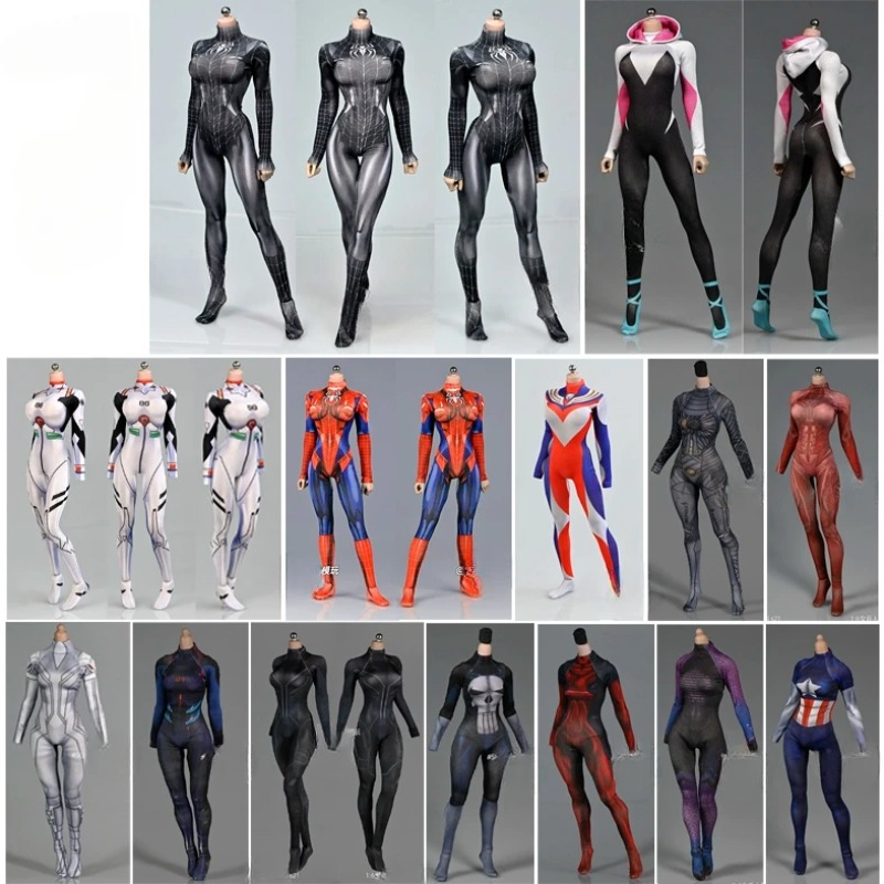Spiderman Jumpsuit Kids - Tulumlar Modeli 1/6 Anime Kız Fighter