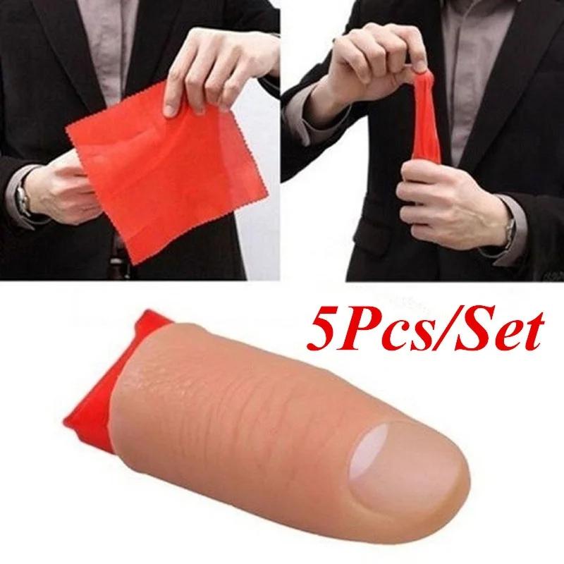 Thumb Tip Magic Trick Set - 5 adet/takım sahte yumuşak başparmak ucu