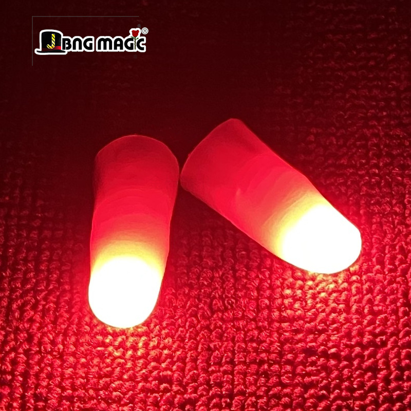 Thumb Tip Magic Trick Set - Profesyonel Işık Çifti Seti Kırmızı Sihirli
