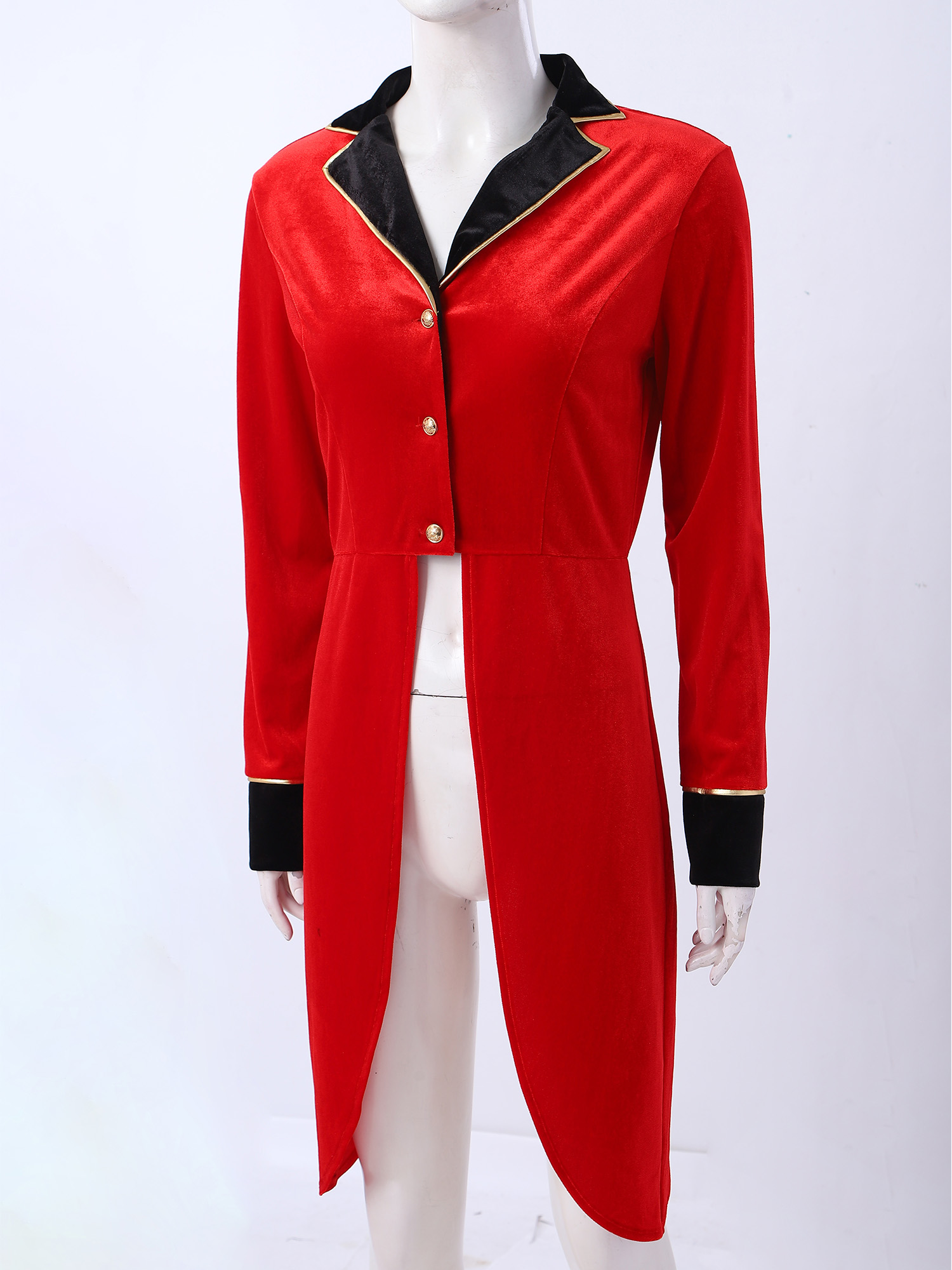 Costumes - Kadın Sirk Ringmaster Ceketi, Şovmen Kostümü,