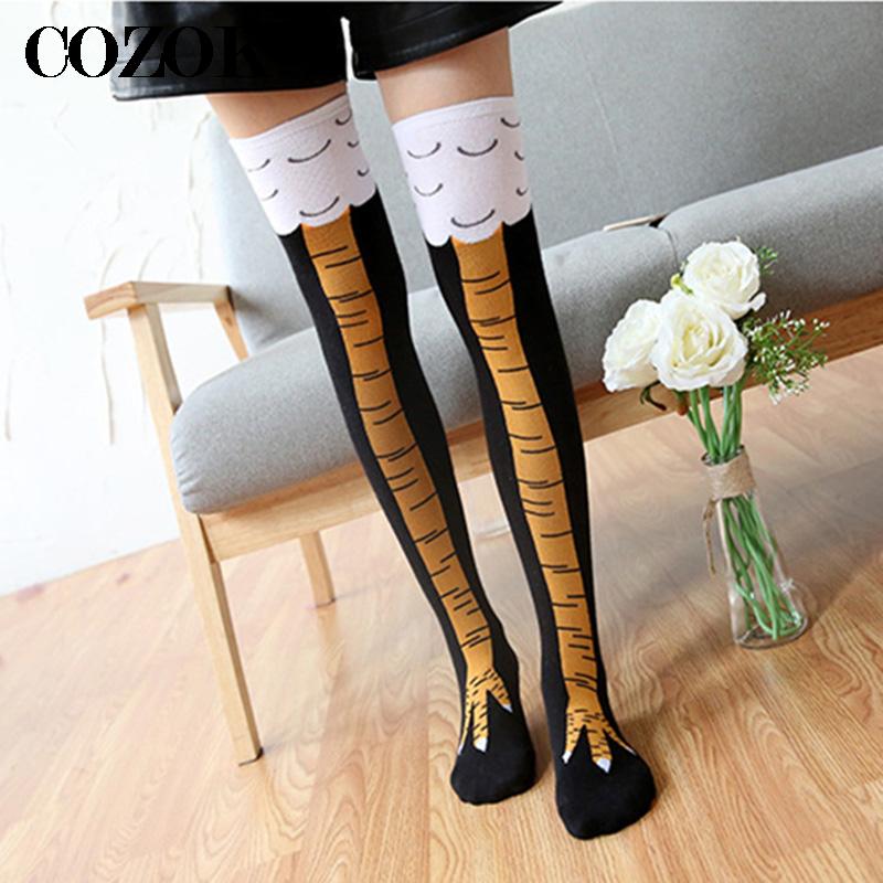 Funny Chicken Leg Socks - Yüksek Kaliteli Bayan Çılgın Komik Tavuk