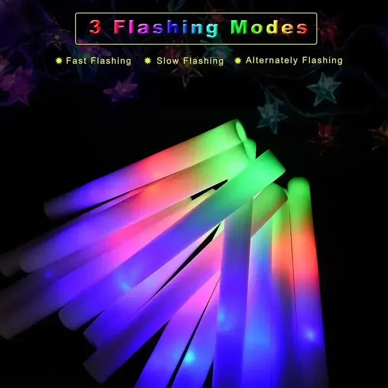30 Adet Köpük Işık Çubuğu, 3 M - Flashing Led Foam Sticks Party incelemesi ve fiyatı