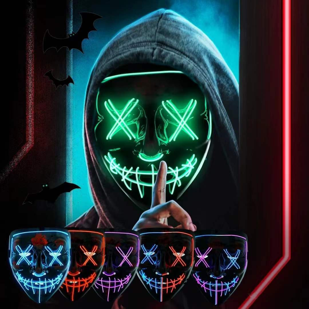 Kablosuz Neon LED Purge Maske  - Led Purge Mask Halloween incelemesi ve fiyatı
