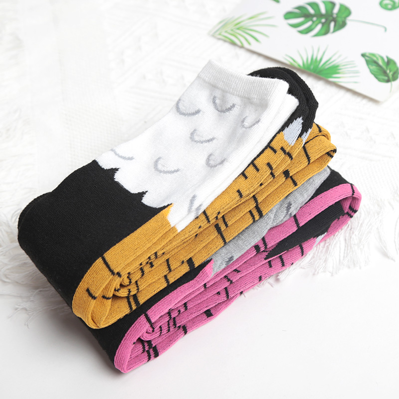 1 çift kadın baskı diz üstü ço - Funny Chicken Leg Socks incelemesi ve fiyatı