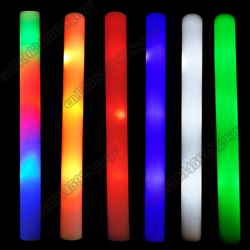30/60 adet LED Glow köpük sopa - Flashing Led Foam Sticks Party incelemesi ve fiyatı