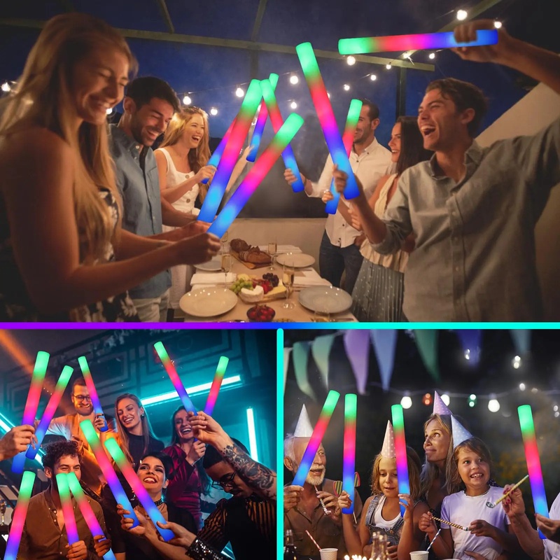 1/15/30 Adet Renkli Yanıp Söne - Flashing Led Foam Sticks Party incelemesi ve fiyatı