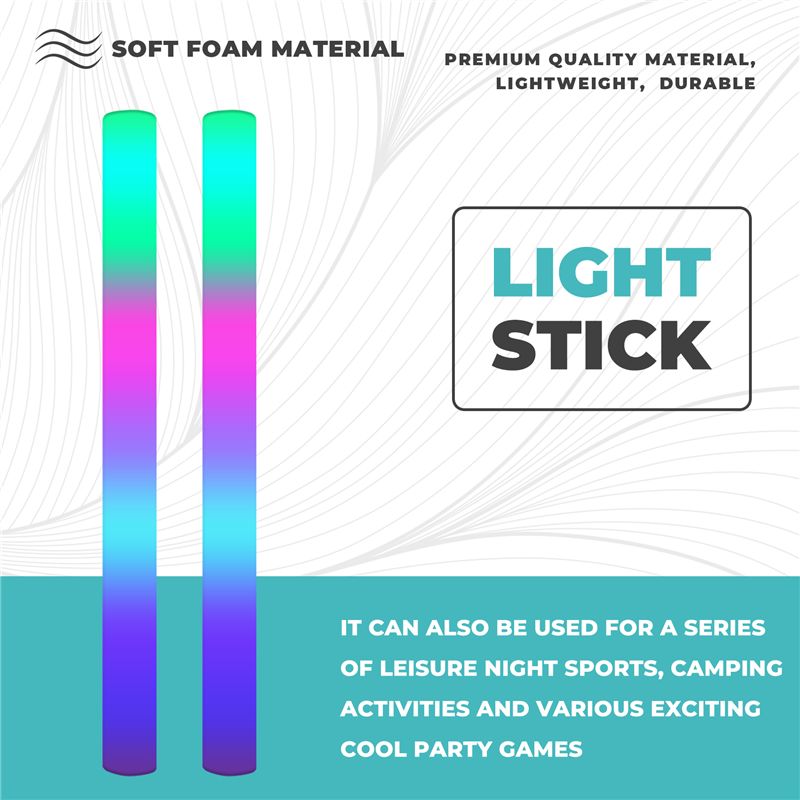 A68P-12 Adet Işıklı Köpük Çubu - Flashing Led Foam Sticks Party incelemesi ve fiyatı