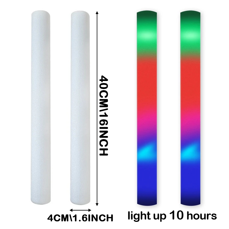 30/50 adet Led köpük çubuğu ko - Flashing Led Foam Sticks Party incelemesi ve fiyatı