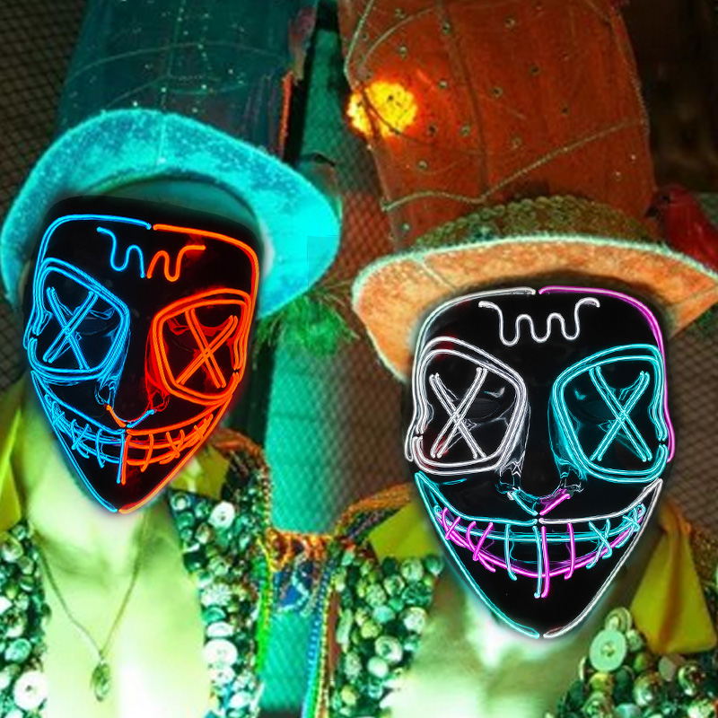 Kablosuz LED Parlayan Maske EL - Led Purge Mask Halloween incelemesi ve fiyatı