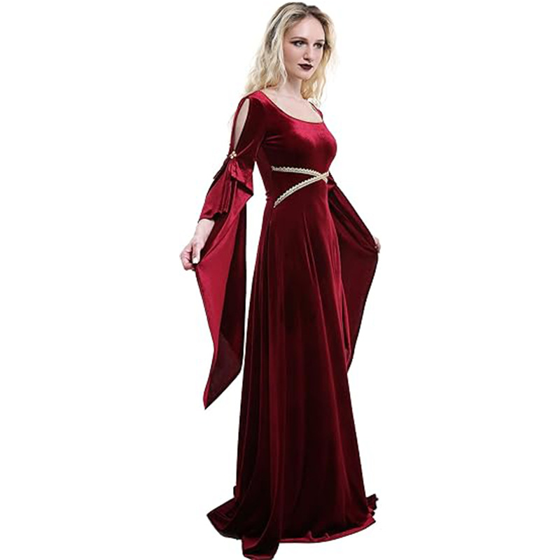 Kadın Ortaçağ Elbise Kırmızı K - Medieval Renaissance Dress Women incelemesi ve fiyatı