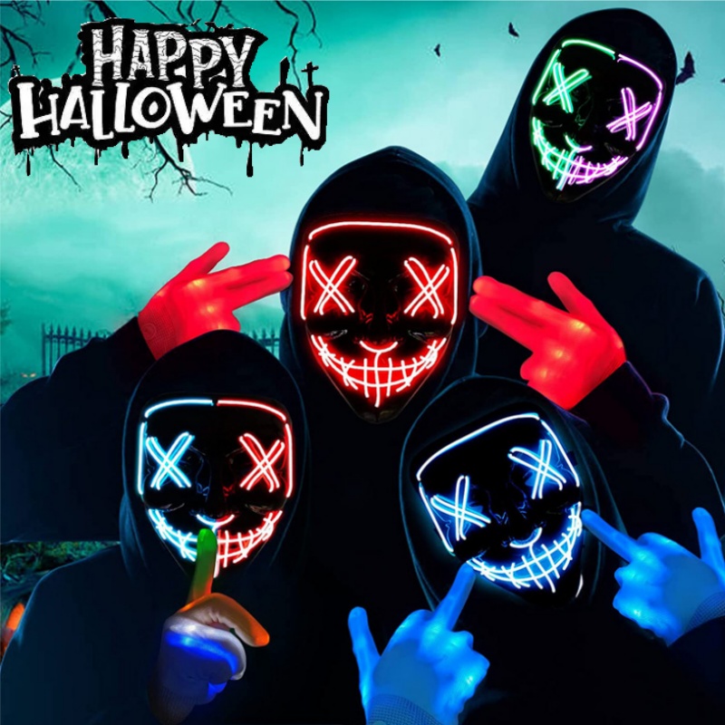 Korkunç Cadılar Bayramı Cospla - Led Purge Mask Halloween incelemesi ve fiyatı