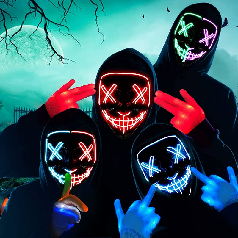 Kablosuz Neon LED Purge Maskes - Led Purge Mask Halloween incelemesi ve fiyatı