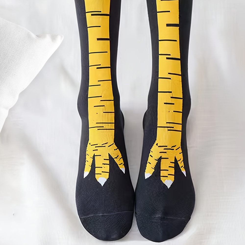 1/2/5/10 Çift Kadın Diz Üstü Ç - Funny Chicken Leg Socks incelemesi ve fiyatı