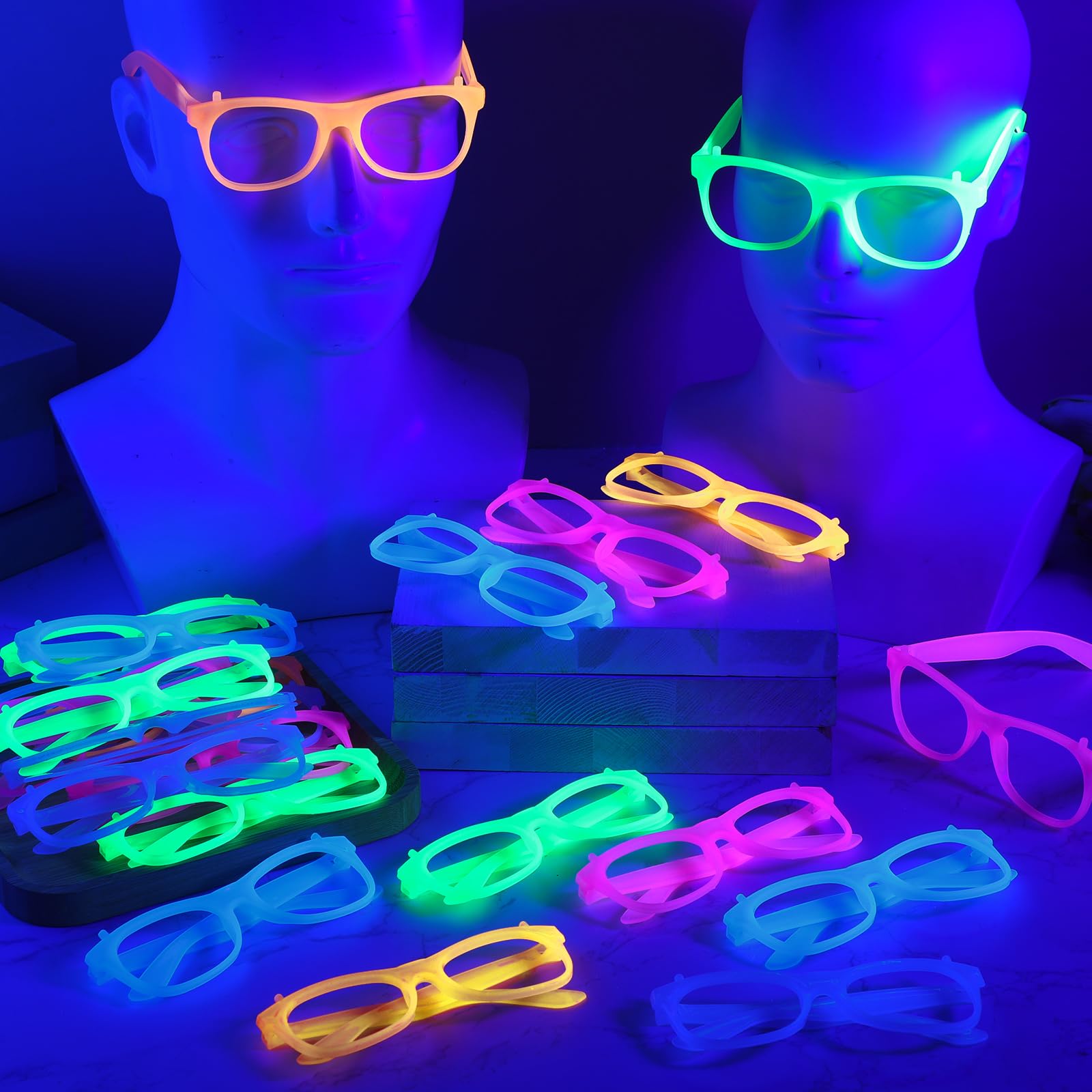 2/12 adet Karanlıkta Parlayan  - Glow In The Dark Party Glasses incelemesi ve fiyatı