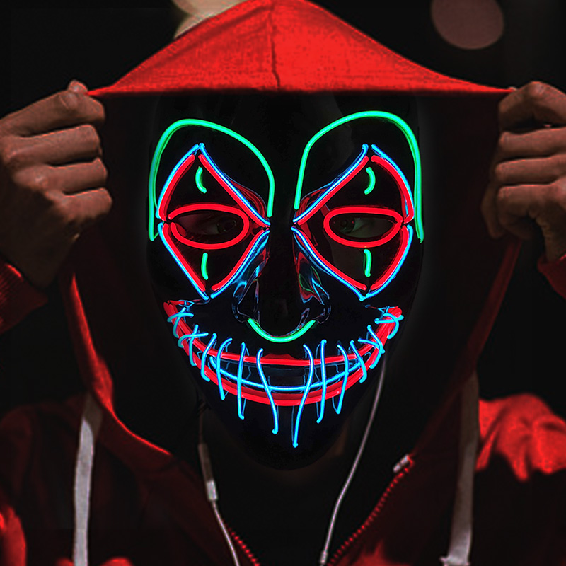 LED Katil Maske Cadılar Bayram - Led Purge Mask Halloween incelemesi ve fiyatı