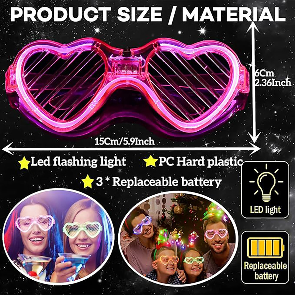 5/10/20/30/50 Toplu Light Up G - Glow In The Dark Party Glasses incelemesi ve fiyatı