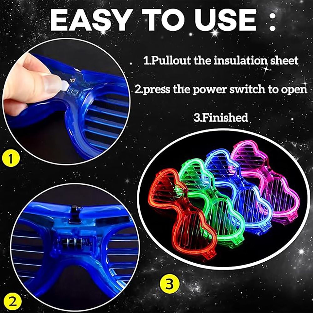 5/10/20/30/50 Toplu Light Up G - Glow In The Dark Party Glasses incelemesi ve fiyatı