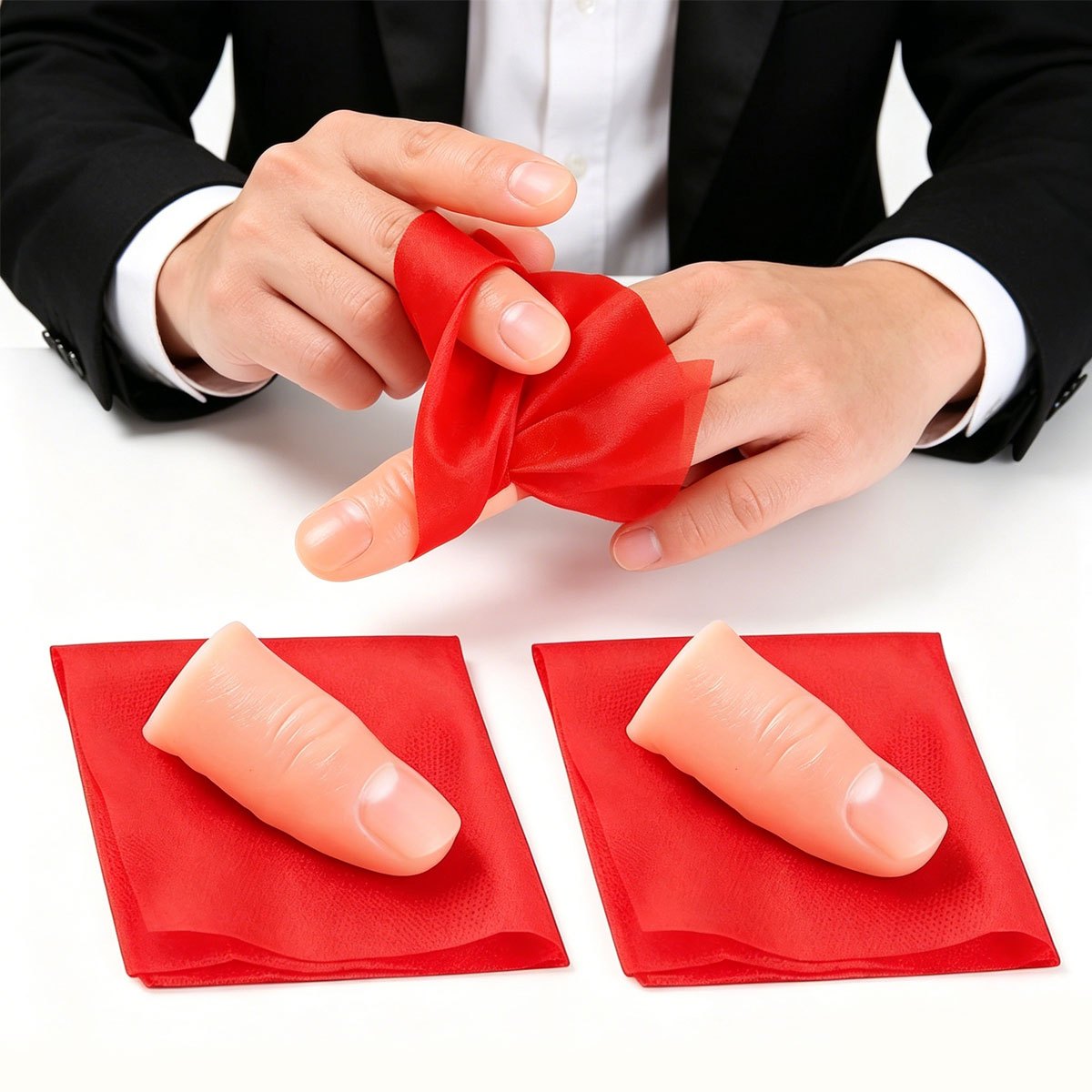 3'lü Set Eşarp-Sihirli Parmak  - Thumb Tip Magic Trick Set incelemesi ve fiyatı