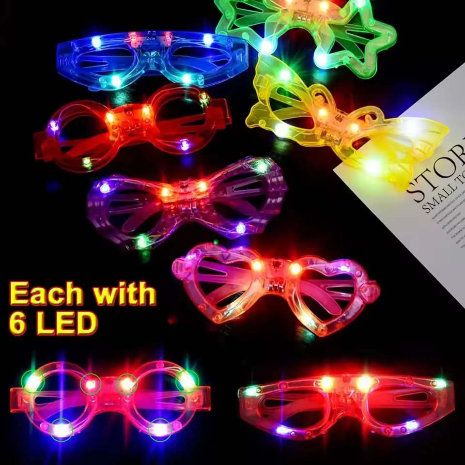 10/20/30/40/50 adet LED ışıklı - Glow In The Dark Party Glasses incelemesi ve fiyatı