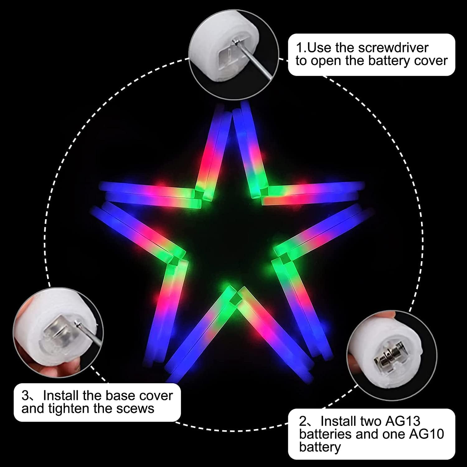 102 Adet LED Köpük Çubukları T - Flashing Led Foam Sticks Party incelemesi ve fiyatı