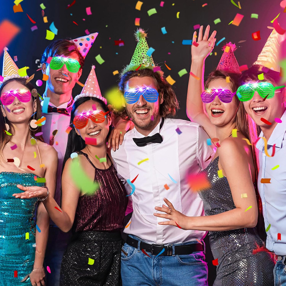 LED Gözlük 6 Neon Renk Karanlı - Glow In The Dark Party Glasses incelemesi ve fiyatı