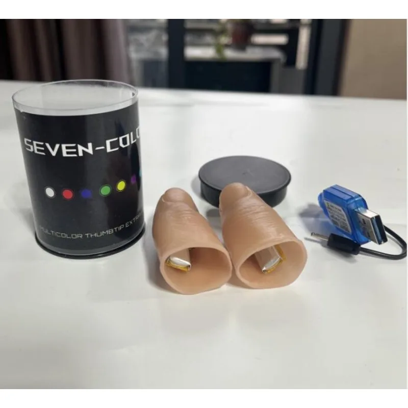 Yedi Renk LED Işık Başparmak İ - Thumb Tip Magic Trick Set incelemesi ve fiyatı