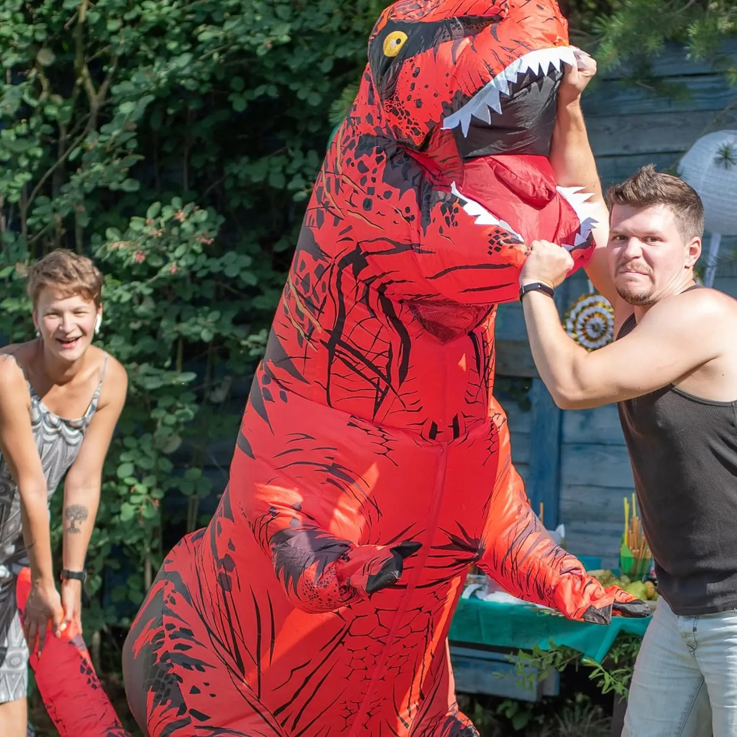 Tyrannosaurus Şişme Dinozor Ko - Inflatable Dinosaur Costume Adult incelemesi ve fiyatı