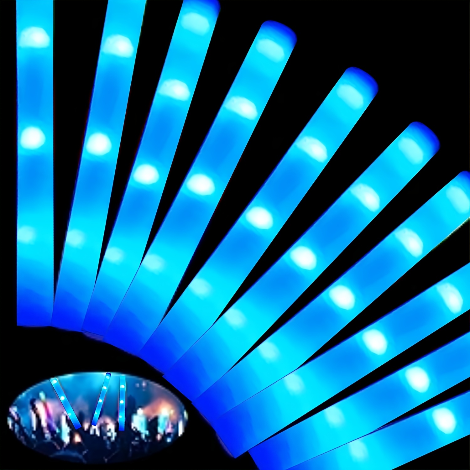 30 adet Mavi LED Işıklı Köpük  - Flashing Led Foam Sticks Party incelemesi ve fiyatı