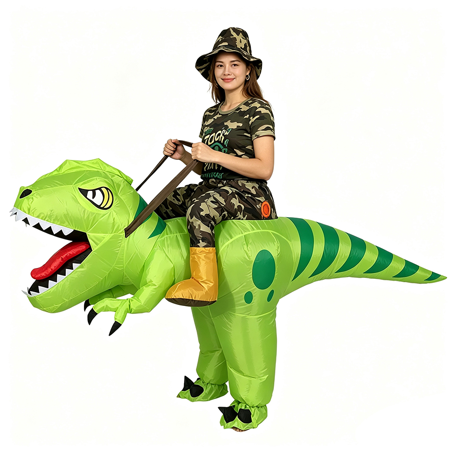 Şişme T-Rex Dinozor Kostümü Ye - Inflatable Dinosaur Costume Adult incelemesi ve fiyatı