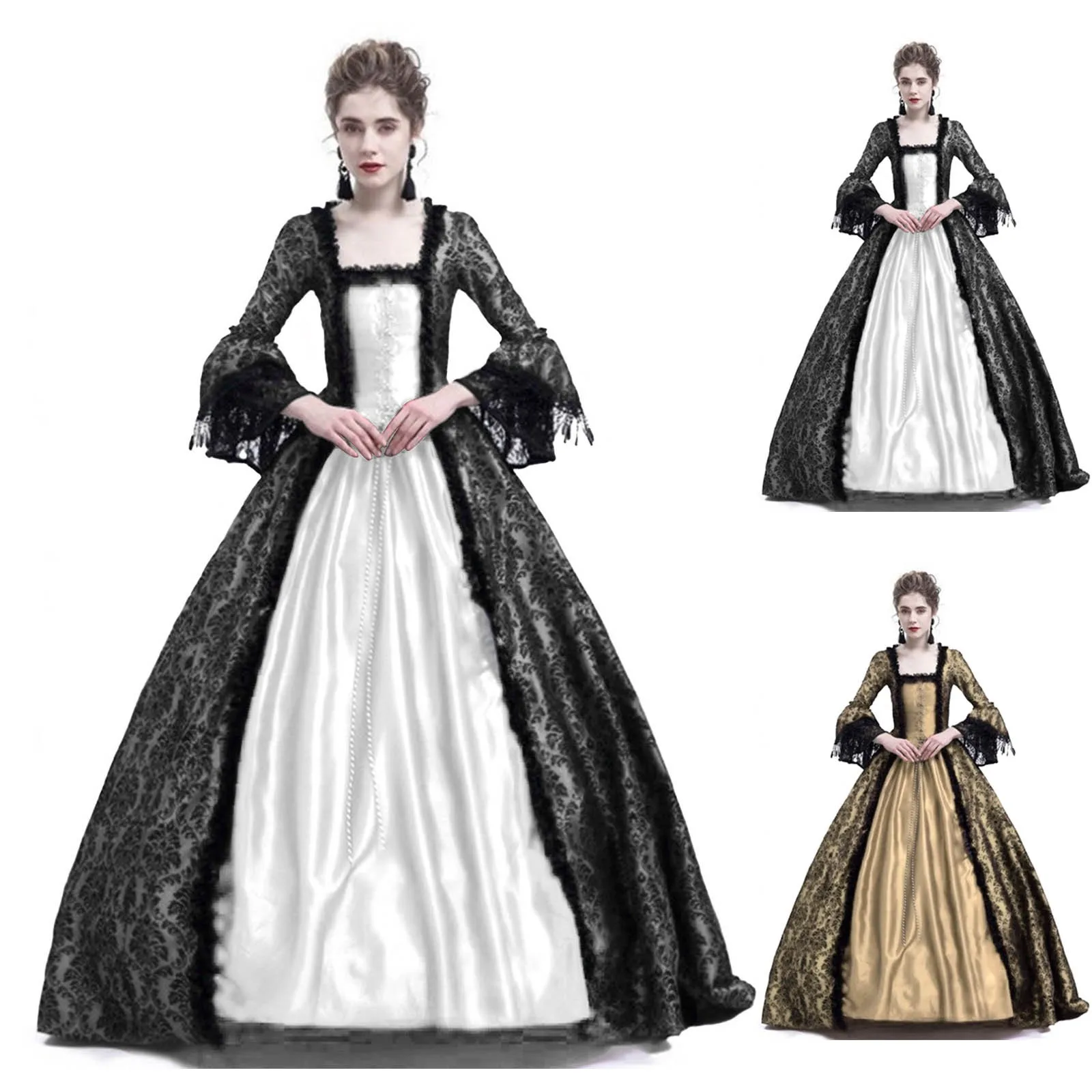 Cadılar Bayramı Cosplay Kostüm - Medieval Renaissance Dress Women incelemesi ve fiyatı