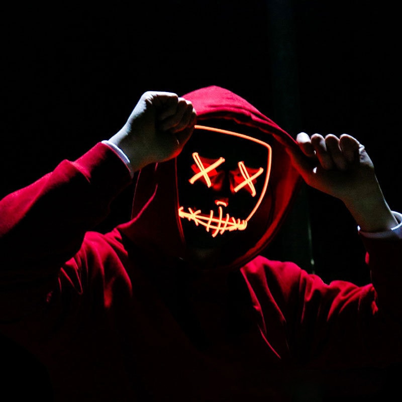 Cadılar Bayramı Neon Led Işıkl - Led Purge Mask Halloween incelemesi ve fiyatı